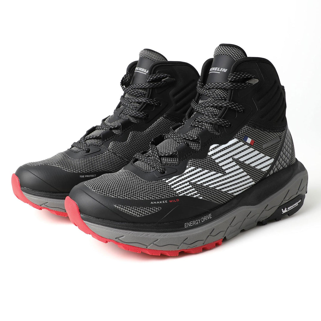 Botín Impermeable Caña Alta Hombre Gris Negro Michelin Aw06