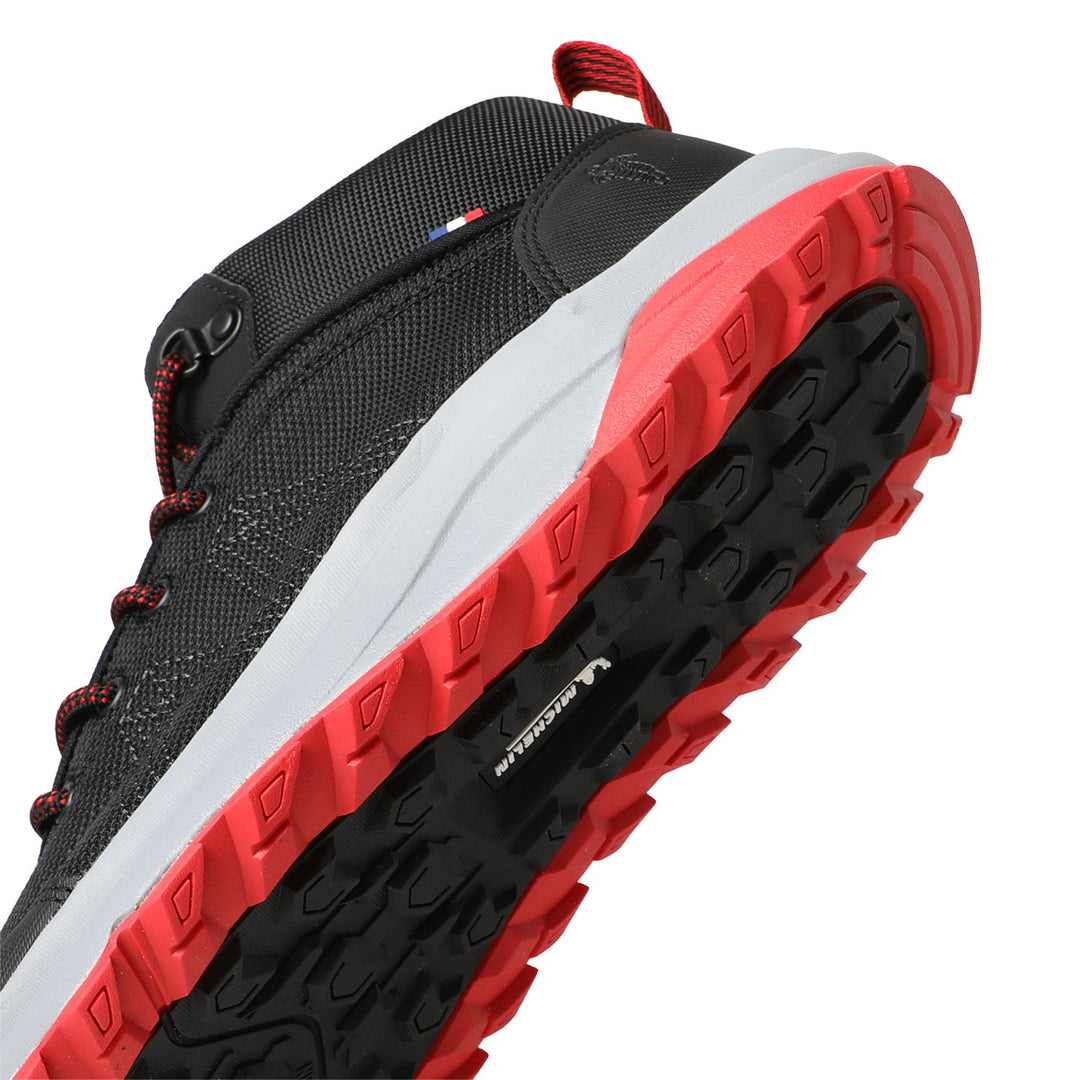 Botín Caña Alta Hombre Negro Rojo Michelin Dr37