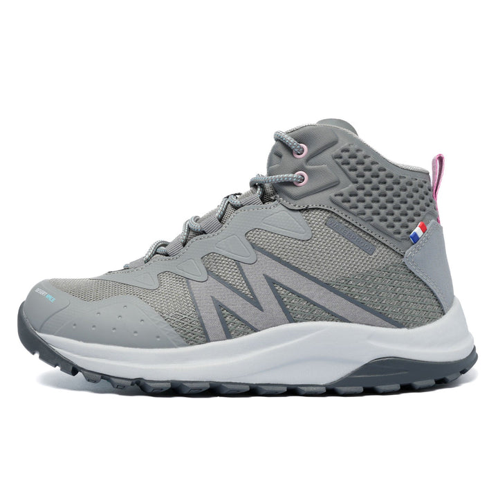 Botín Outdoor Caña Alta Impermeable Mujer Gris Michelin Dr19