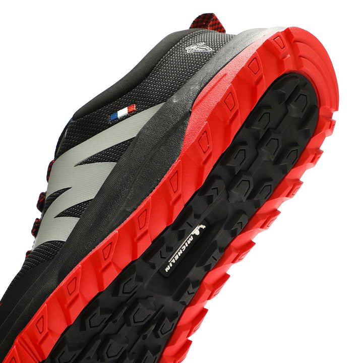 Zapatilla Trail Running Hombre Negro Rojo Michelin Dr40