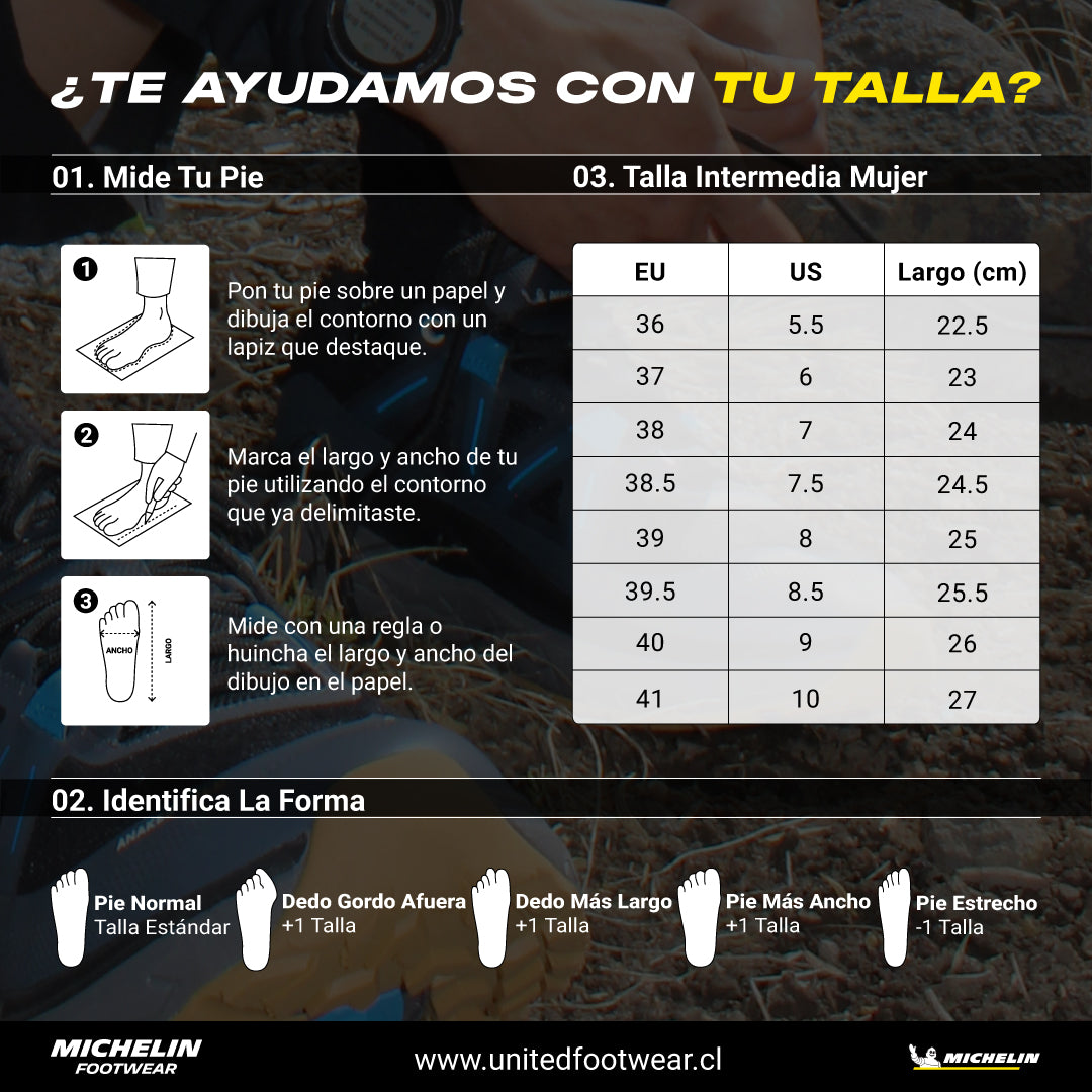 Botín Outdoor Waterproof Caña Alta Mujer Verde Michelin Dr39