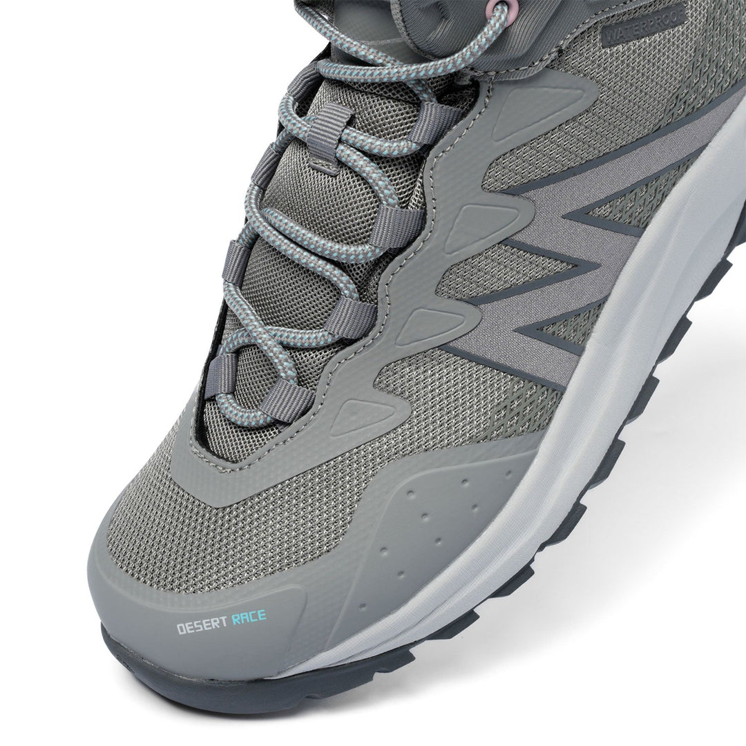 Botín Outdoor Caña Alta Impermeable Mujer Gris Michelin Dr19