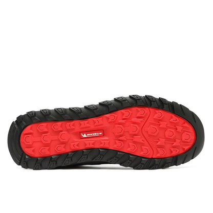 Zapatillas Trail Running Hombre Negro Y Rojo Michelin Dr36