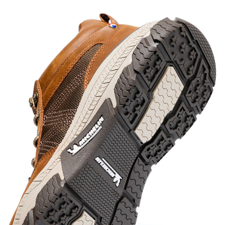 Botín Caña Alta Hombre Café Camel Michelin Df08