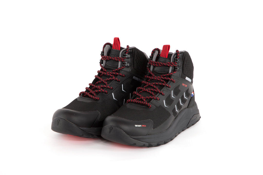 BOTIN OUTDOOR WATERPROOF MUJER NEGRO ROJO MICHELIN FOOTWEAR DR21