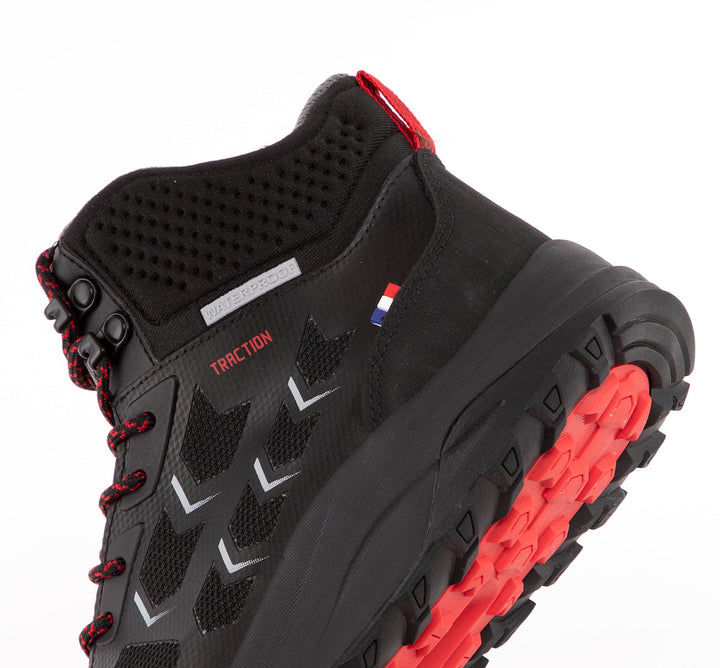 BOTIN OUTDOOR WATERPROOF MUJER NEGRO ROJO MICHELIN FOOTWEAR DR21