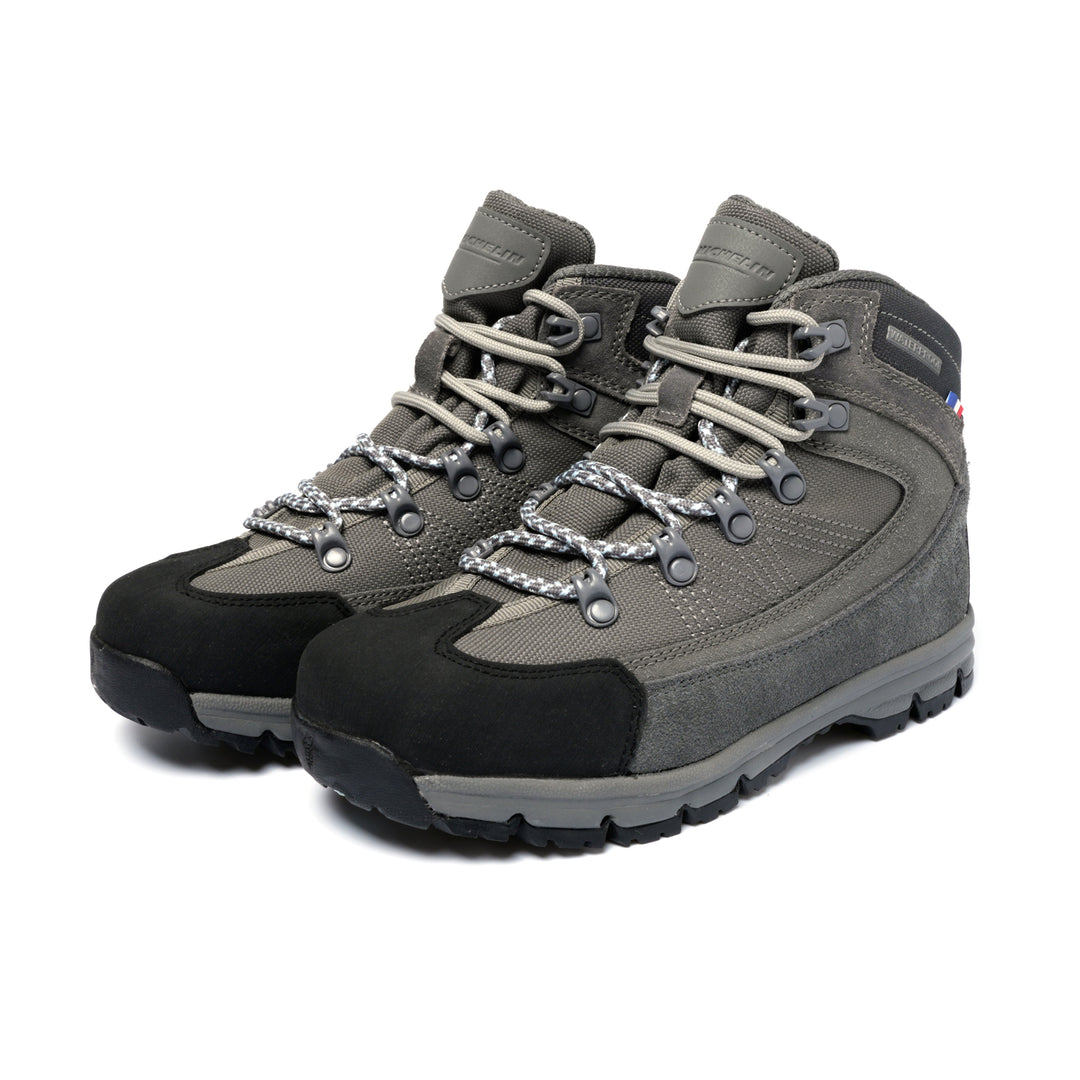 BOTIN OUTDOOR WATERPROOF MUJER GRIS OSCURO CELESTE MICHELIN FOOTWEAR LX13