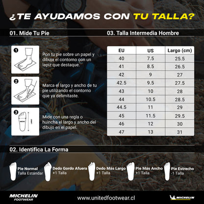 Zapatillas Trail Running Hombre Negro Y Rojo Michelin Dr36