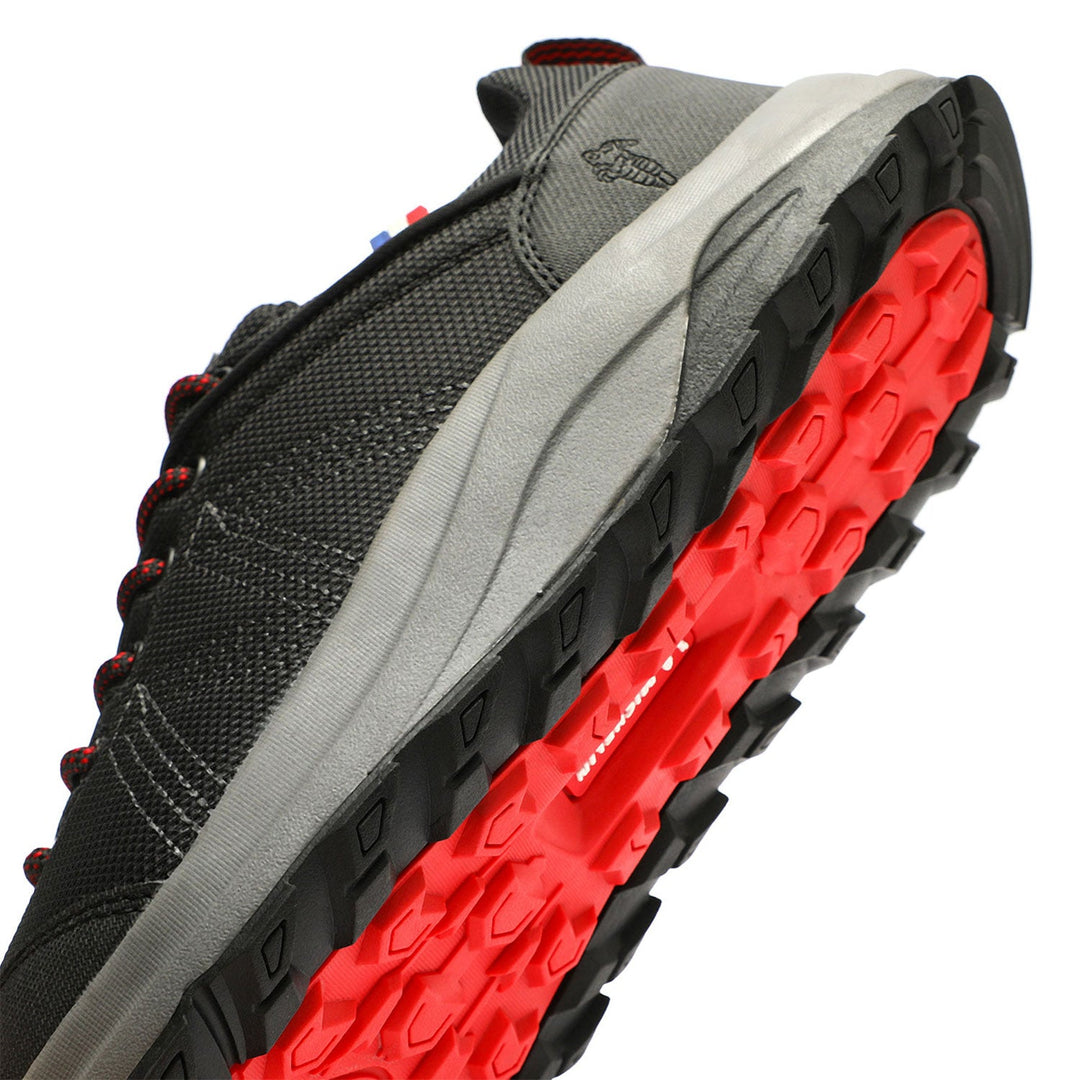 Zapatillas Trail Running Hombre Negro Y Rojo Michelin Dr36