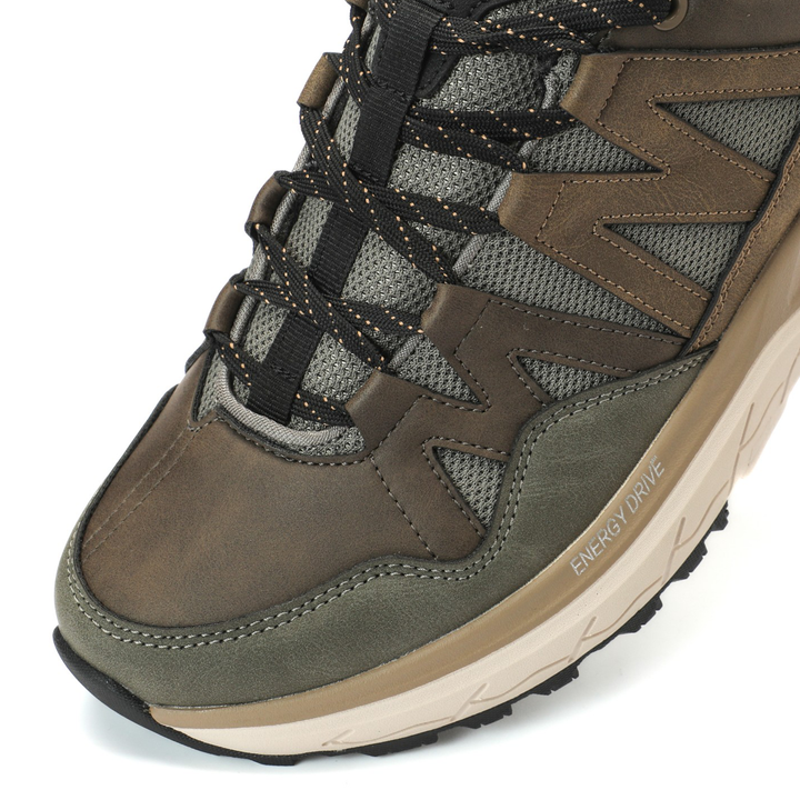 Zapatilla Trail Running Hombre Color Khaki y Café Michelin AW10