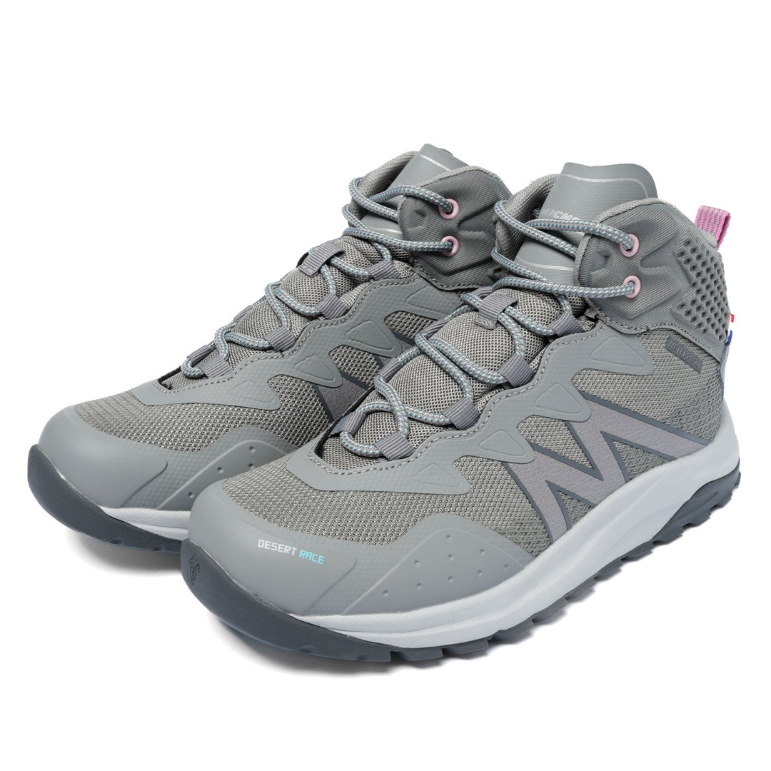 Botín Outdoor Caña Alta Impermeable Mujer Gris Michelin Dr19