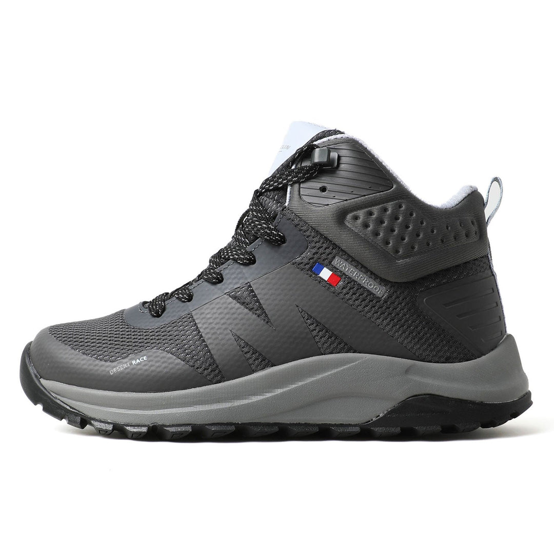 Botín Outdoor Impermeable Caña Alta Mujer Gris Michelin Dr39