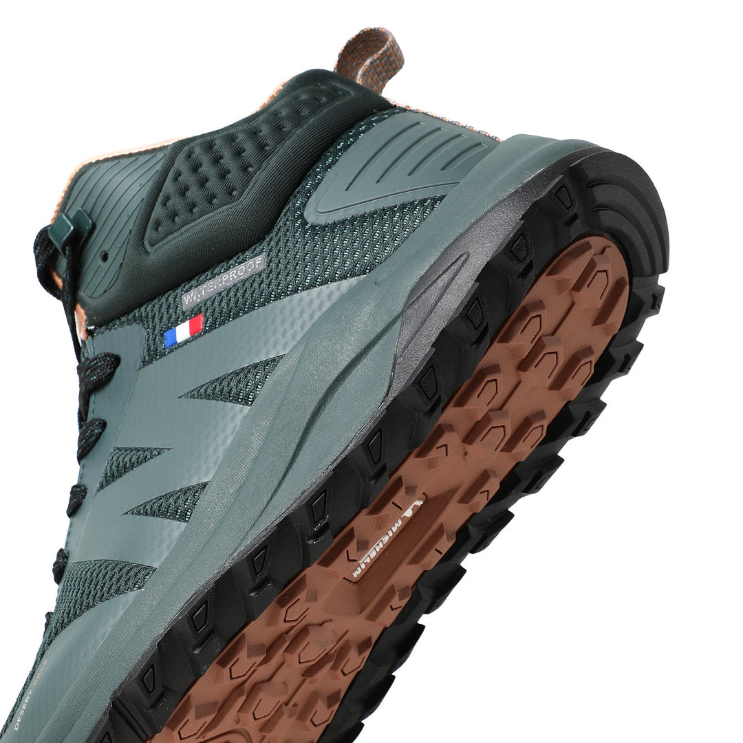 Botín Outdoor Waterproof Caña Alta Mujer Verde Michelin Dr39