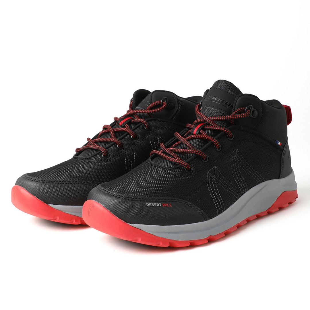 Botín Caña Alta Hombre Negro Rojo Michelin Dr37