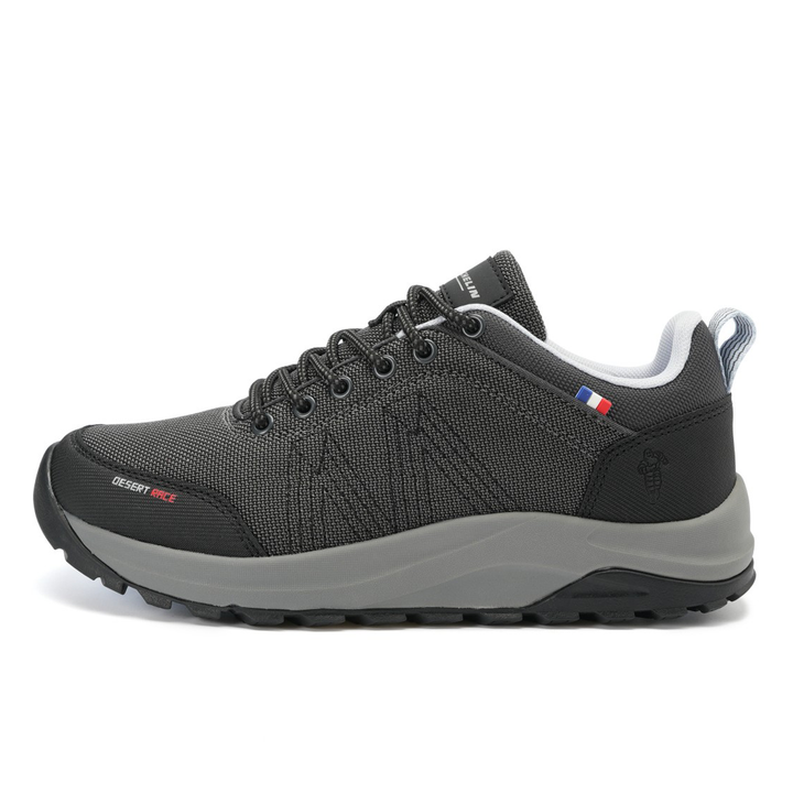 Zapatilla Trail Running Mujer Color Gris y Celeste Michelin DR36
