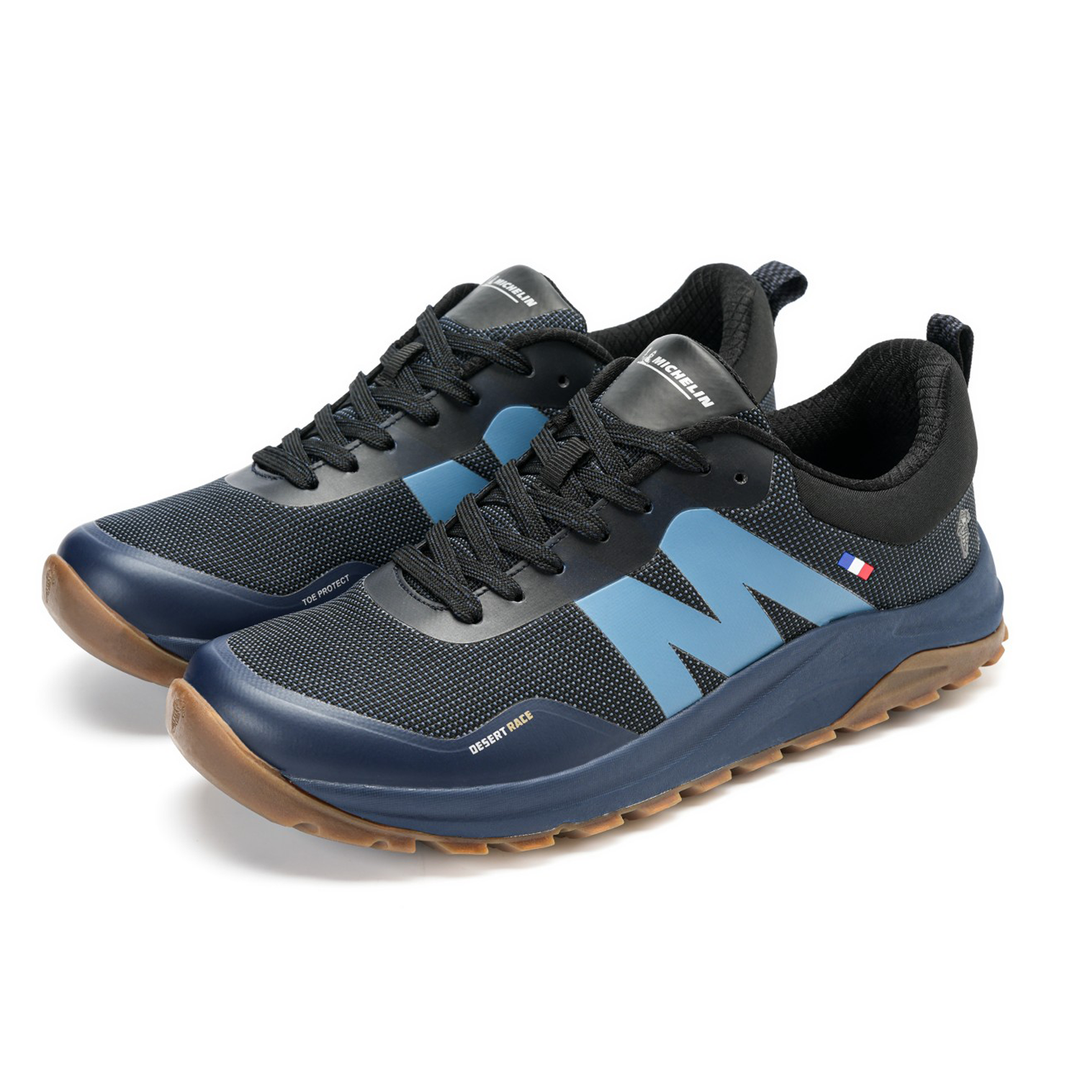 Zapatilla Trail Running Hombre Color Azul Oscuro y Negro Michelin DR40
