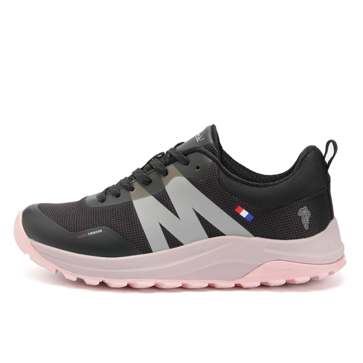 Zapatilla Trail Running Mujer Color Negro y Rosado Michelin DR40