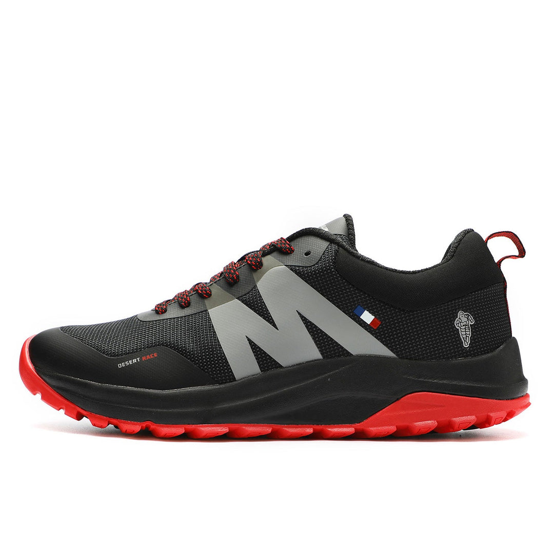 Zapatilla Trail Running Hombre Negro Rojo Michelin Dr40