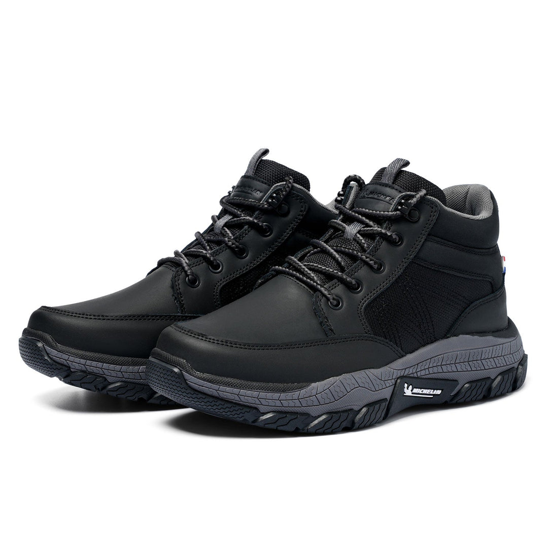 Botín Caña Alta Hombre Negro Gris Michelin Df08