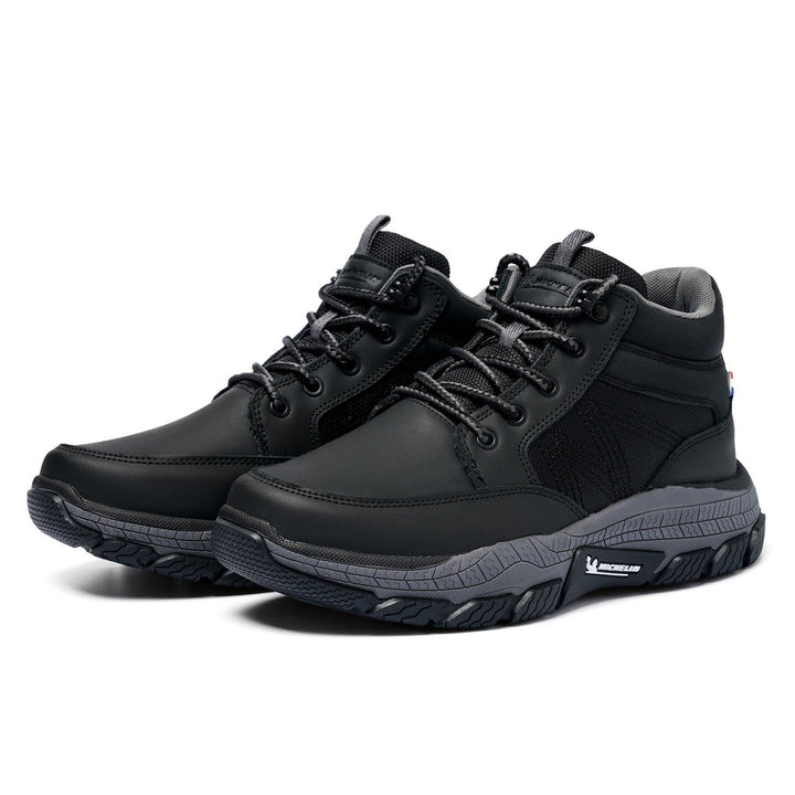 Botín Caña Alta Hombre Negro Gris Michelin Df08