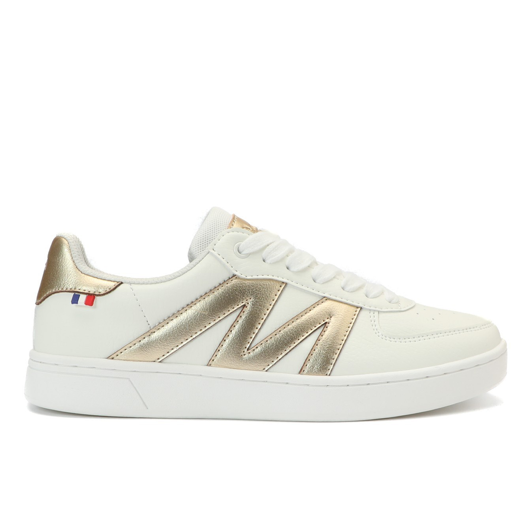 Zapatilla Urbana Mujer Color Blanco y Dorado Michelin PS20