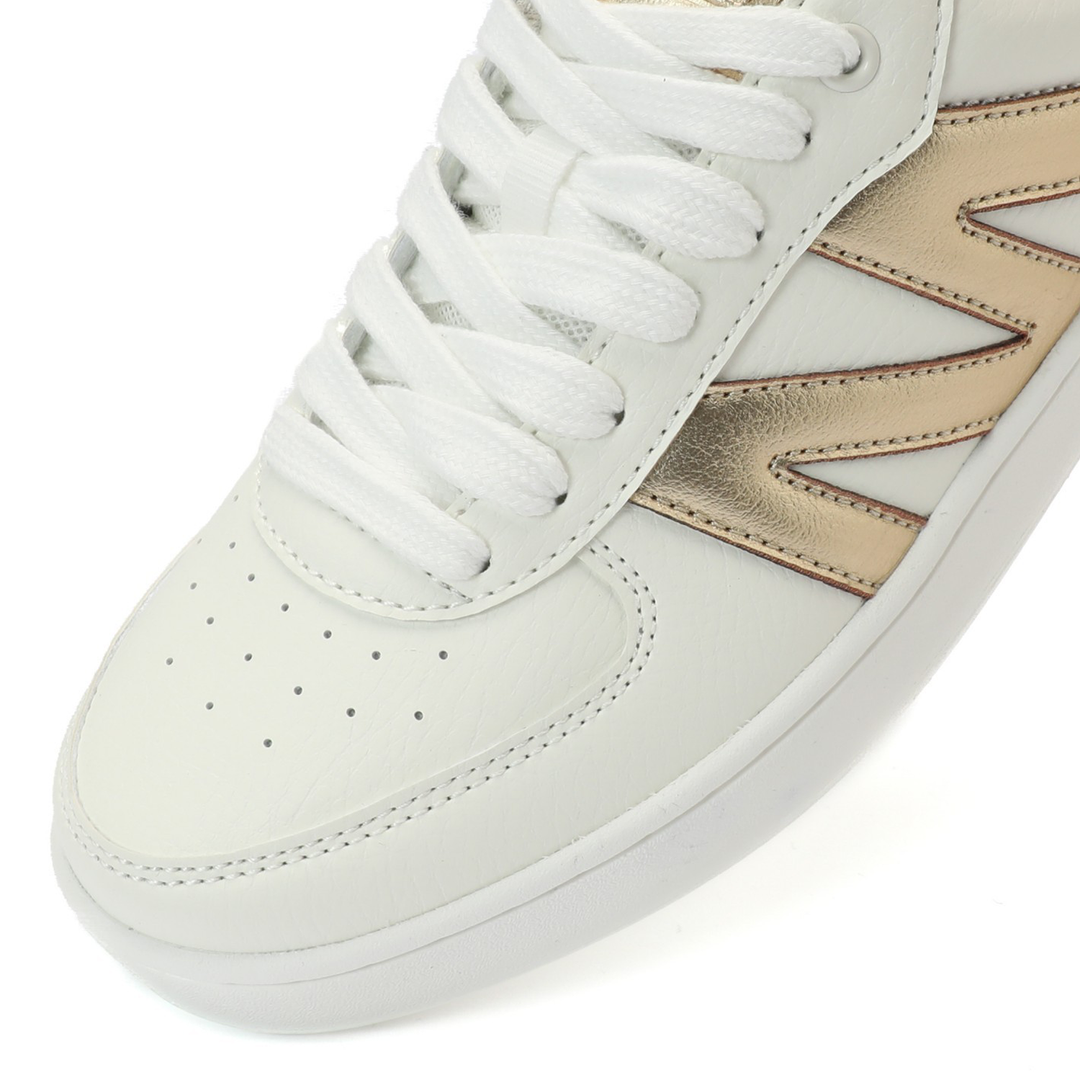 Zapatilla Urbana Mujer Color Blanco y Dorado Michelin PS20