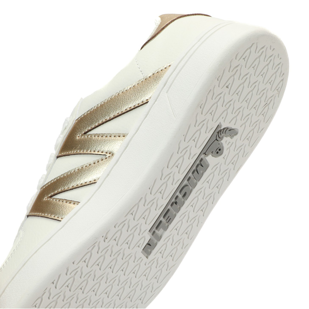 Zapatilla Urbana Mujer Color Blanco y Dorado Michelin PS20