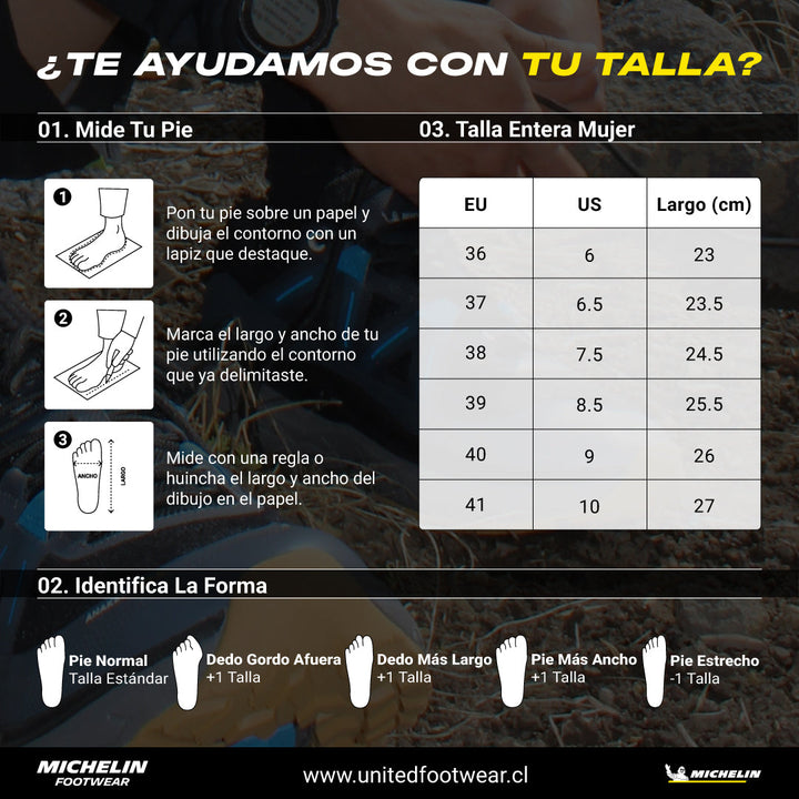 Zapatilla Urbana Mujer Color Negro Michelin CR16